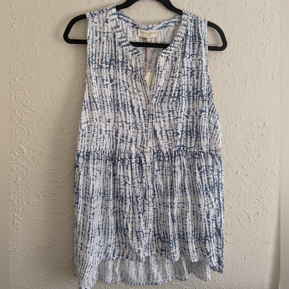 Cynthia Rowley Flowy Sleeveless Top